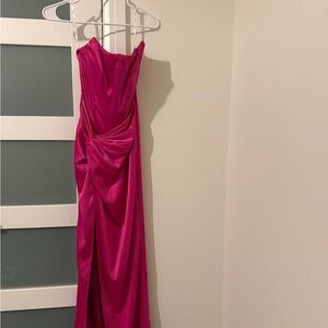 Elegant Pink Evening Gown